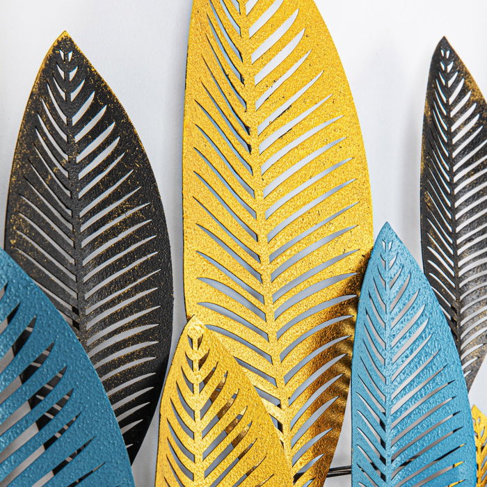 Wallity Zevahir 4 - Escultura de pared de metal multicolor